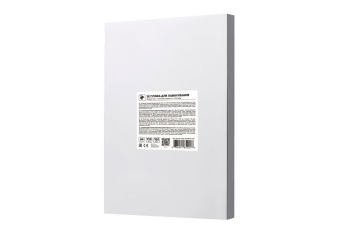 Плівка для ламінування 2E (2E-FILM-A4-125G), A4, глянцева, 125мк, 100 шт