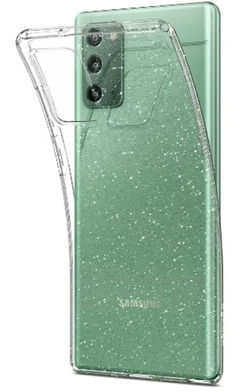 Чохол-накладка Spigen Liquid Crystal Glitter для Samsung Galaxy Note20 SM-N980 Crystal Quartz (ACS01416)