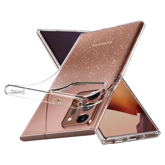 Чохол-накладка Spigen Liquid Crystal Glitter для Samsung Galaxy Note20 Ultra SM-N985 Crystal Quartz (ACS01390)