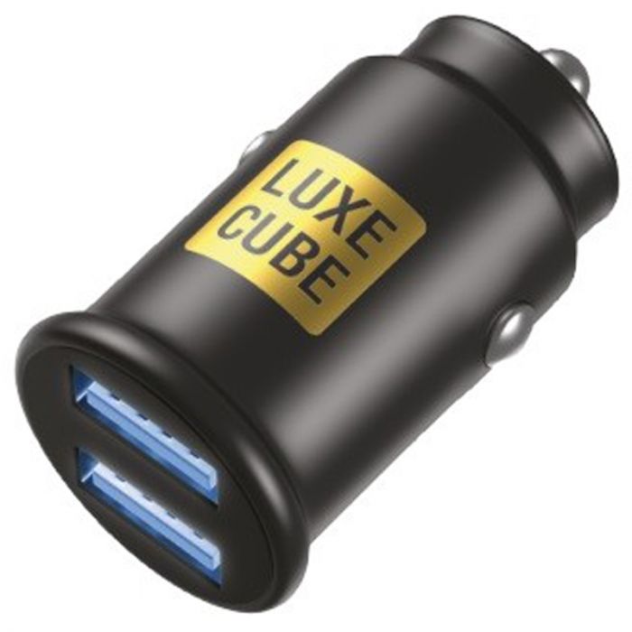Автомобільний зарядний пристрій Luxe Cube 2USB 12W Black (8886899698465)