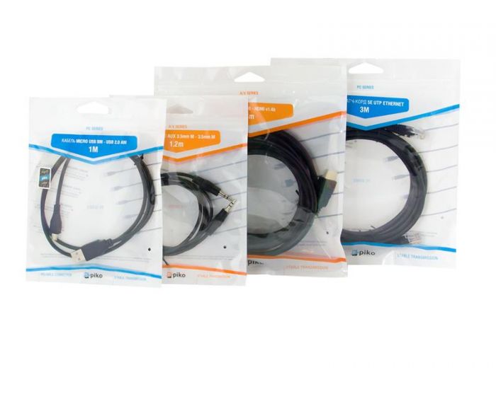 Патч-корд Piko CAT5e UTP Ethernet RJ45, 5 м, Black (1283126474064)