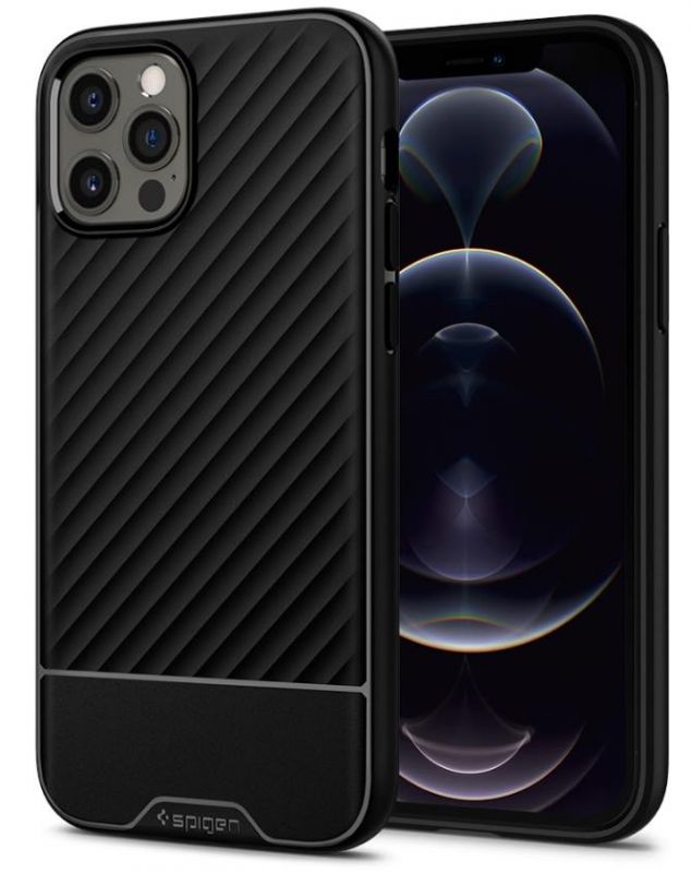 Чохол-накладка Spigen Core Armor для Apple iPhone 12 Pro Max Matte Black (ACS01471)