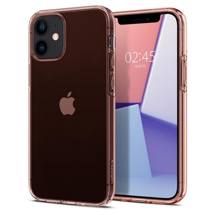 Чохол-накладка Spigen Crystal Flex для Apple iPhone 12 Mini Rose Crystal (ACS01540)