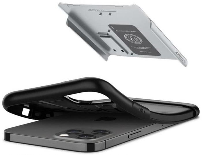Чохол-накладка Spigen Slim Armor для Apple iPhone 12 Pro Max Satin Silver (ACS01482)
