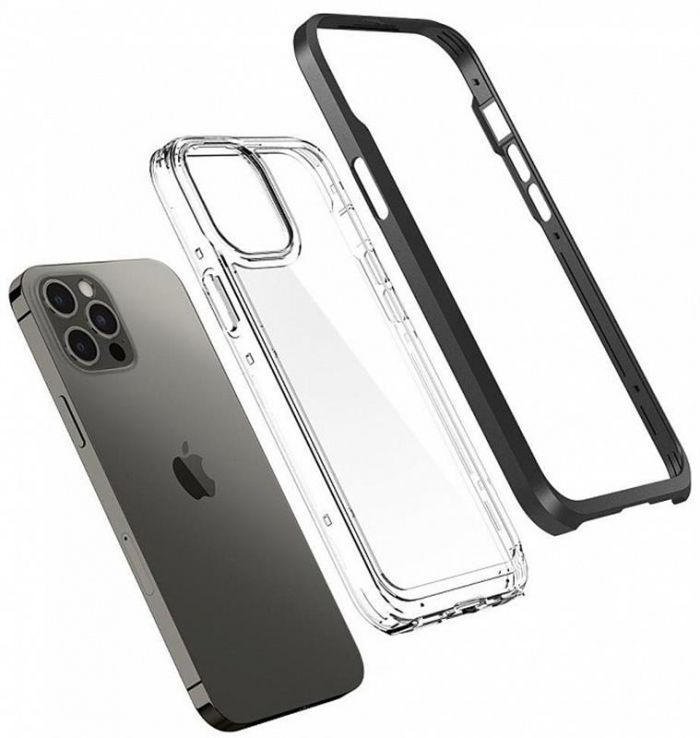 Чохол-накладка Spigen Neo Hybrid для Apple iPhone 12 Pro Max Crystal Black (ACS01622)
