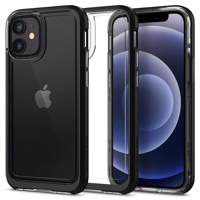 Чохол-накладка Spigen Neo Hybrid для Apple iPhone 12 Mini Crystal Black (ACS01749)