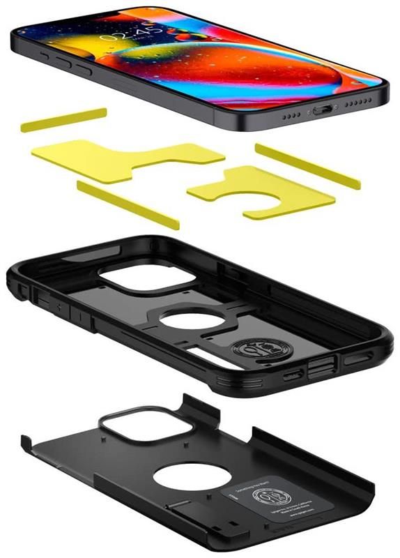 Чохол-накладка Spigen Tough Armor для Apple iPhone 12 Pro Max Black (ACS01626)