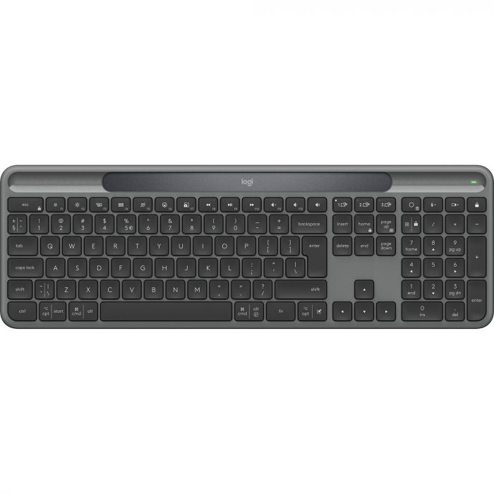 Клавiатура бездротова Logitech Slim Solar+ Graphite (920-013764)