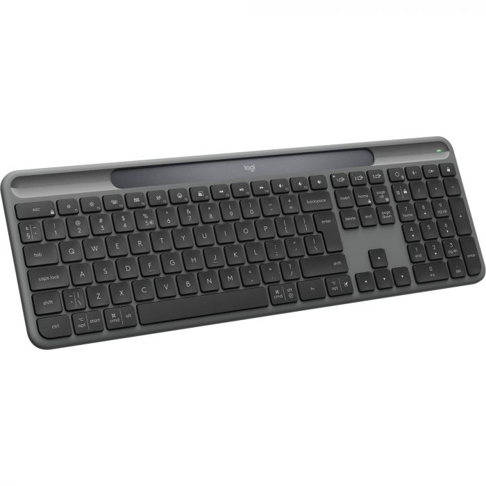 Клавiатура бездротова Logitech Slim Solar+ Graphite (920-013764)