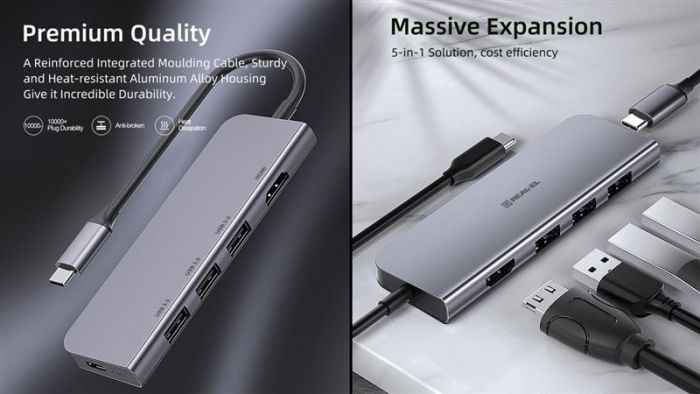 USB-хаб REAL-EL CQ-700 4 ports