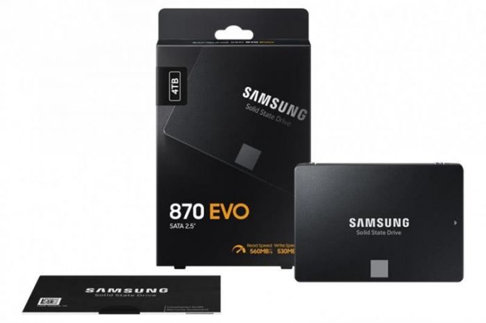 Накопичувач SSD 4TB Samsung 870 EVO 2.5" SATAIII MLC (MZ-77E4T0B/EU)