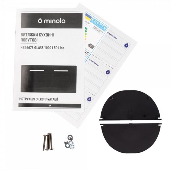 Витяжка Minola HBI 6673 BL GLASS 1000 LED Line