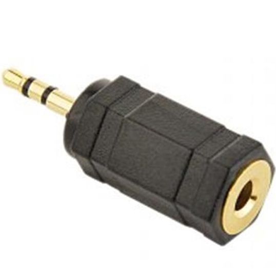 Адаптер Cablexpert 2.5 мм - 3.5 мм (M/F), чорний (A-3.5F-2.5M)
