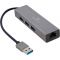 USB-хаб Cablexpert 4 ports USB 3.0 Grey (A-AMU3-LAN-01)