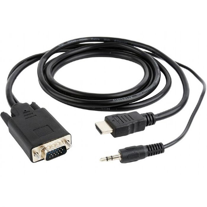 Кабель Cablexpert HDMI - VGA, (M/F), 5 м, Black (A-HDMI-VGA-03-5M)