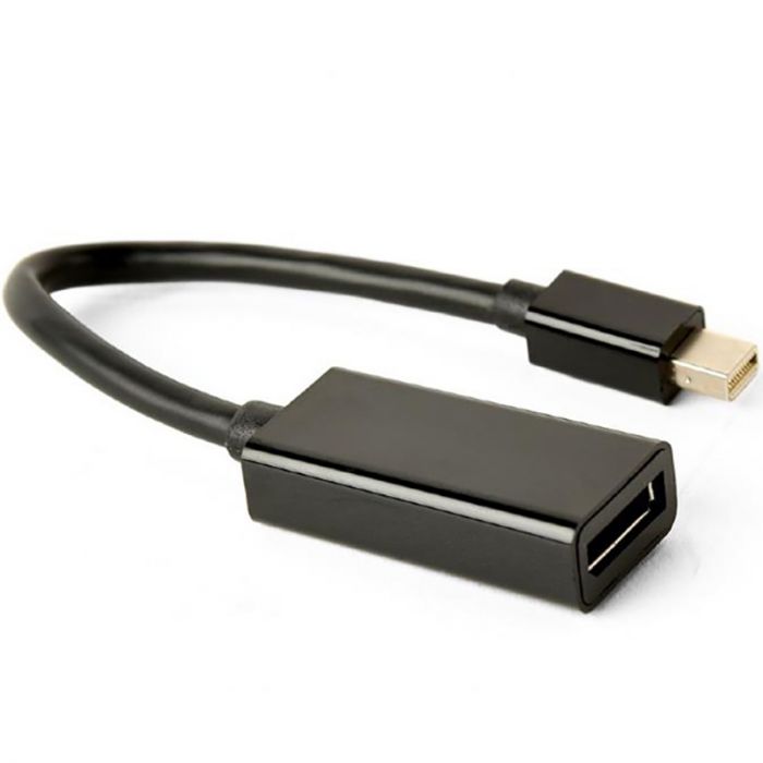Адаптер Cablexpert mini DisplayPort - DisplayPort (M/F), 0.15 м, Black (A-mDPM-DPF4K-01)
