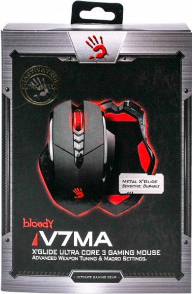 Мишка A4Tech V7MA Bloody Black Holeless
