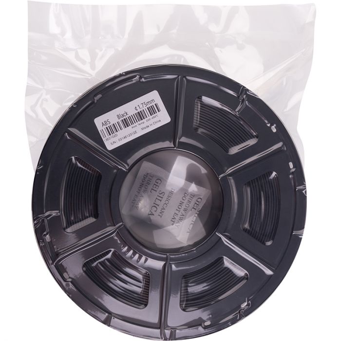 ABS-пластик PowerPlant Filament для 3D-принтера 1.75 мм 1 кг, чорний (PT812851)