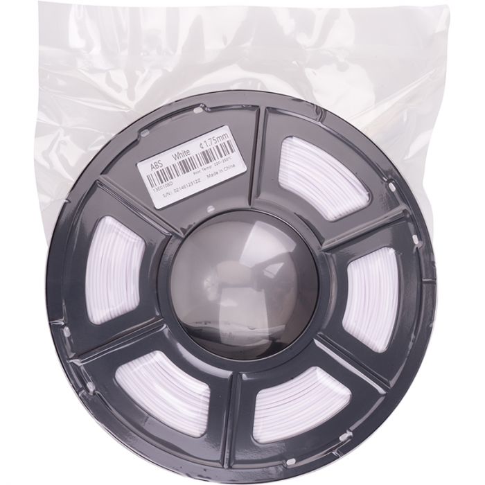 ABS-пластик PowerPlant Filament для 3D-принтера 1.75 мм 1 кг, білий (PT812875)