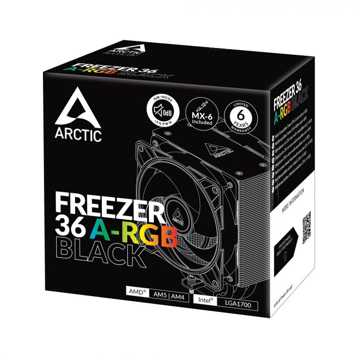 Кулер процесорний Arctic Freezer 36 A-RGB Black (ACFRE00124A)