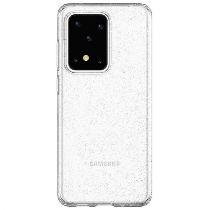Чохол-накладка Spigen Liquid Crystal Glitter для Samsung Galaxy S20 Ultra SM-G988 Crystal Quartz (ACS00710)