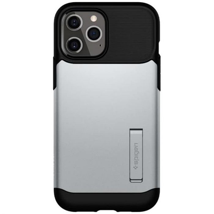 Чохол-накладка Spigen Slim Armor для Apple iPhone 12 Pro Max Satin Silver (ACS01482)
