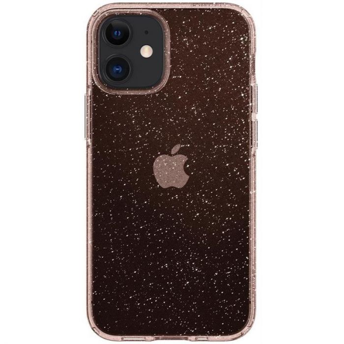 Чохол-накладка Spigen Liquid Crystal Glitter для Apple iPhone 12 Mini Rose Quartz (ACS01742)