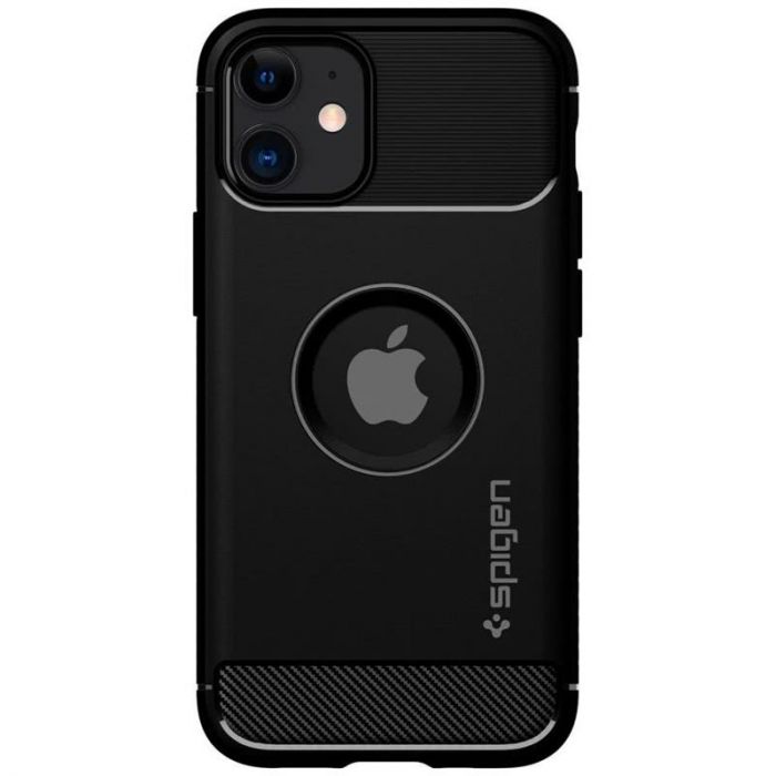 Чохол-накладка Spigen Rugged Armor для Apple iPhone 12 Mini Matte Black (ACS01743)