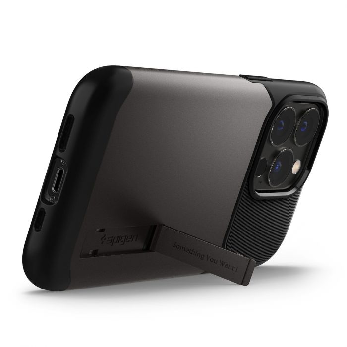 Чохол-накладка Spigen Slim Armor для Apple iPhone 13 Pro Gunmetal (ACS03303)