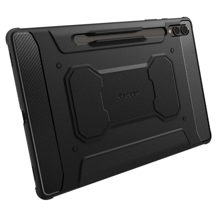 Чохол-книжка Spigen Rugged Armor Pro для Samsung Galaxy Tab S9+ 12.4 SM-X810/SM-X816 / Tab S10+ 12.4 SM-X820/SM-X826 Black (ACS06539)