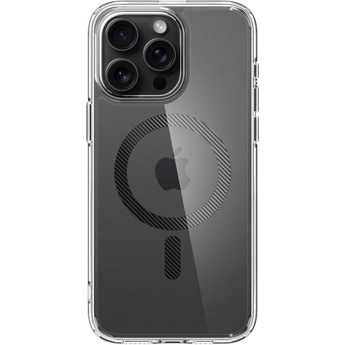 Чохол-накладка Spigen Ultra Hybrid MagFit для Apple iPhone 15 Pro Max Carbon Fiber (ACS06578)