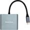 Адаптер Blueendless USB Type-C - 2xHDMI (M/F) Grey (CA913831)