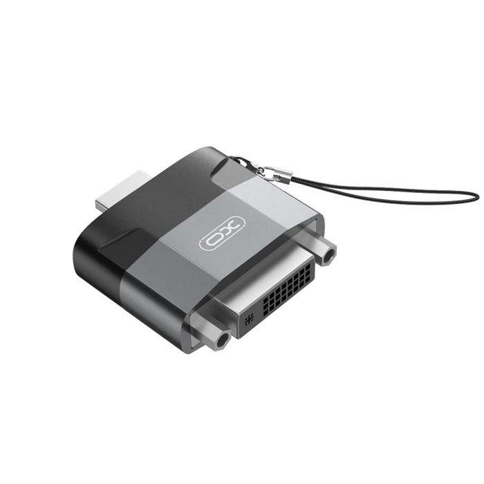 Адаптер XO HDMI-DVI (M/F) Black/Grey (GB013-HDMIDVI.tranish)