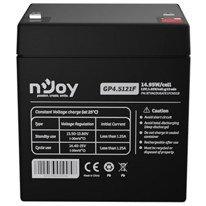 Акумуляторна батарея Njoy GP4.5121F 12V 4.5AH (BTVACDUEATE1FCN01B) AGM