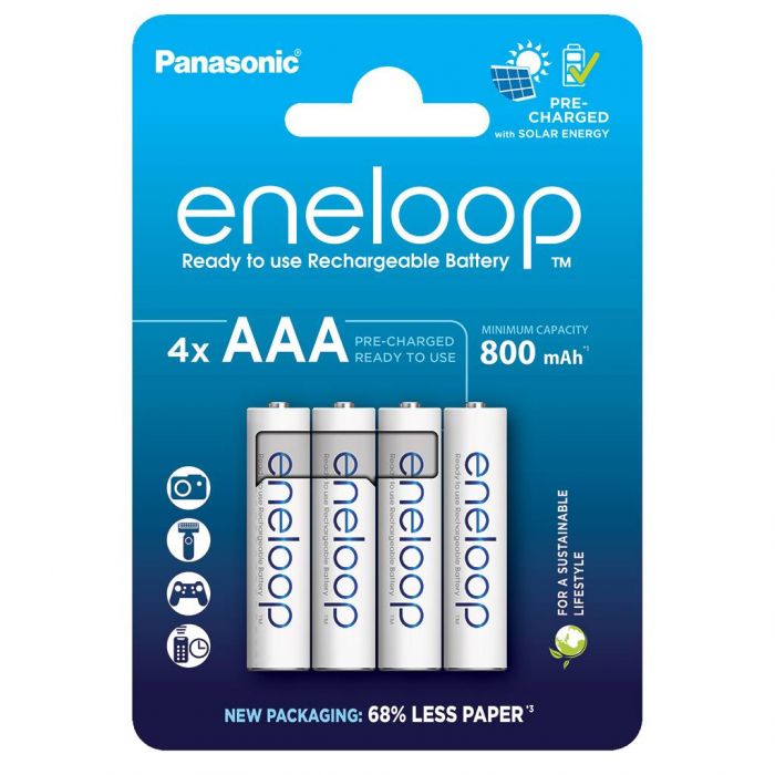 Акумулятори Panasonic Eneloop AAA/HR03 NI-MH 800 mAh BL 4 шт 