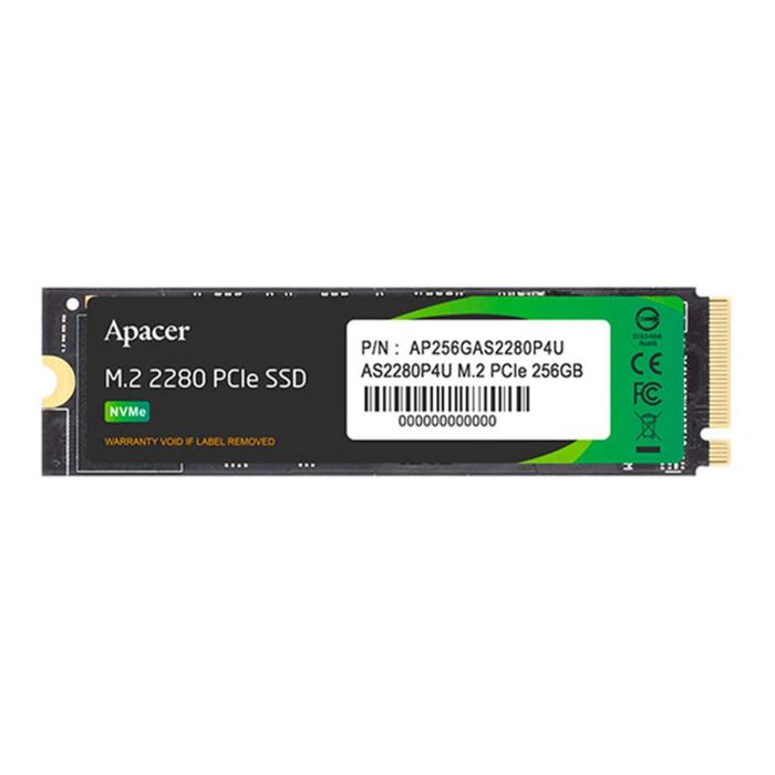 Накопичувач SSD  256GB Apacer AS2280P4U M.2 2280 PCIe 3.0 x4 3D TLC (AP256GAS2280P4U-1)