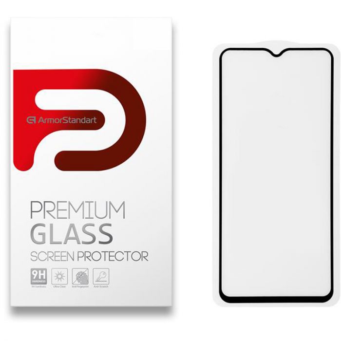 Захисне скло Armorstandart для Tecno Pop 4 Pro (BC3) Black Full Glue (ARM58130)