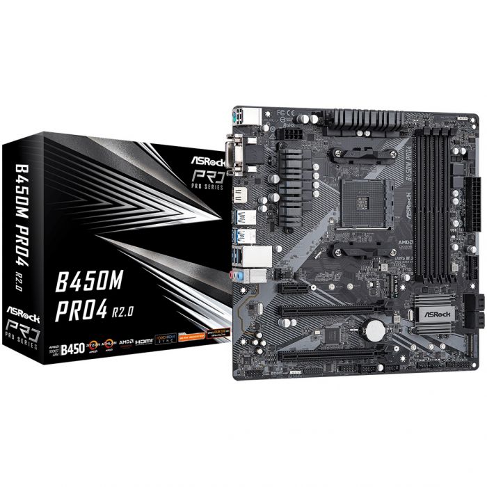 Материнська плата ASRock B450M Pro4 R2.0 Socket AM4