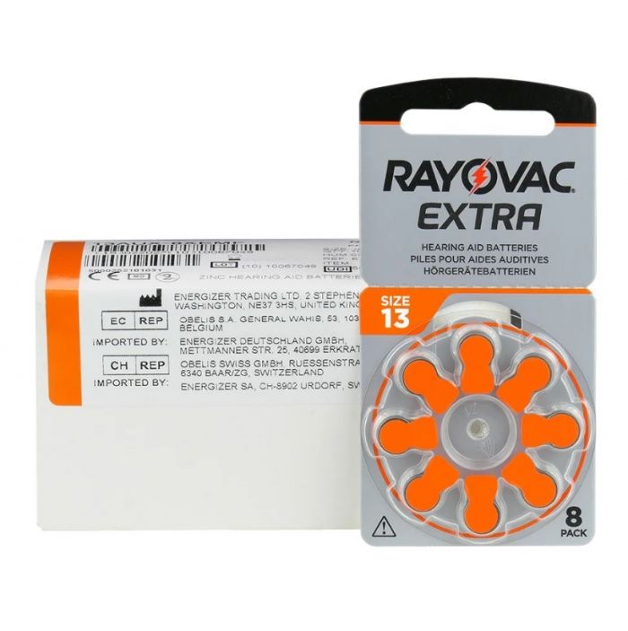 Батарейка Rayovac Extra 13 (13AUX-8XEMF) BL 8 шт (для слухових апаратів)