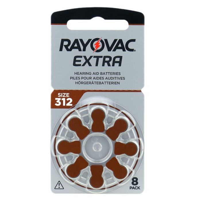 Батарейка Rayovac Extra 312 (312AUX-8XEMF) BL 8 шт (для слухових апаратів)