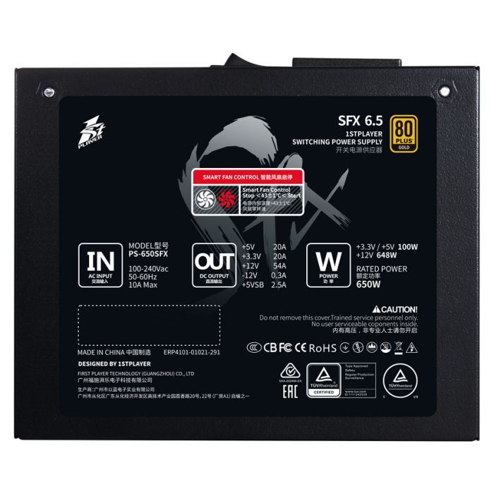 Блок живлення 1stPlayer PS-650SFX (SFX-GLD-650-BK-EU) 650W