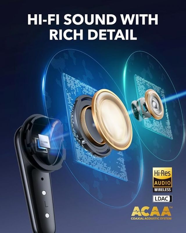 Bluetooth-гарнітура Anker SoundCore Liberty 4 Pro Black Matte (A3954G11)