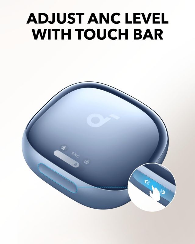 Bluetooth-гарнітура Anker SoundCore Liberty 4 Pro Blue Matte (A3954G31)