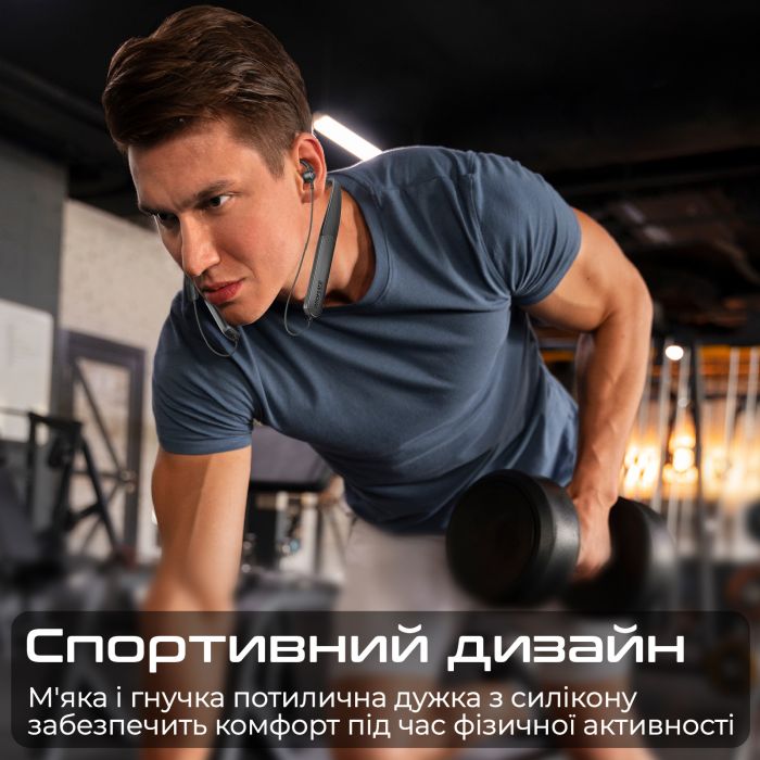 Bluetooth-гарнітура Promate Leap-200h Black