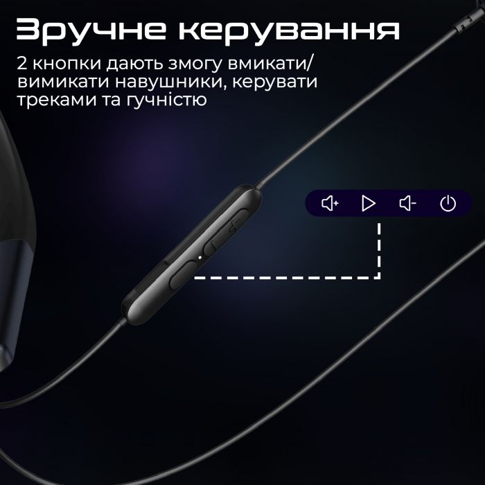 Bluetooth-гарнітура Promate Leap-200h Black