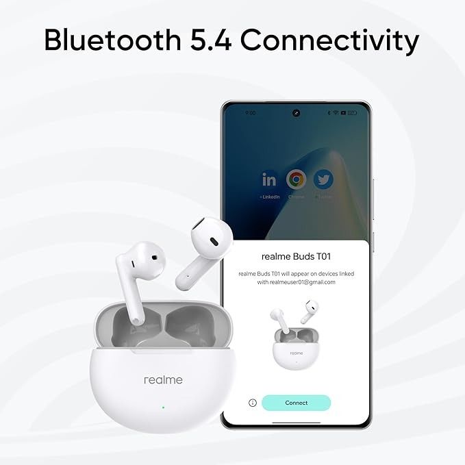 Bluetooth-гарнітура Realme Buds T01 White_EU
