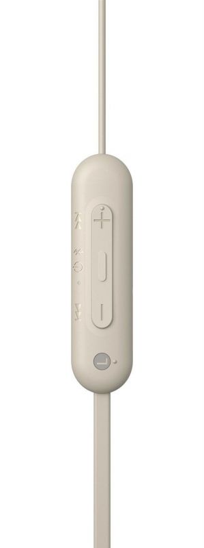 Bluetooth-гарнітура Sony WI-C100 Beige (WIC100C.CE7)
