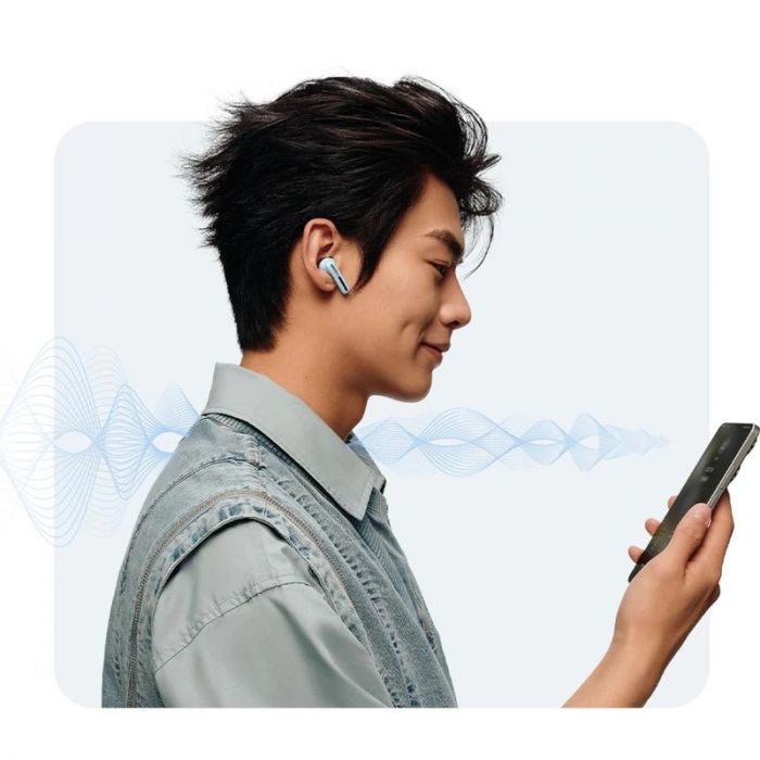 Bluetooth-гарнітура Xiaomi Redmi Buds 6 Active Transparent Blue (BHR8394GL)