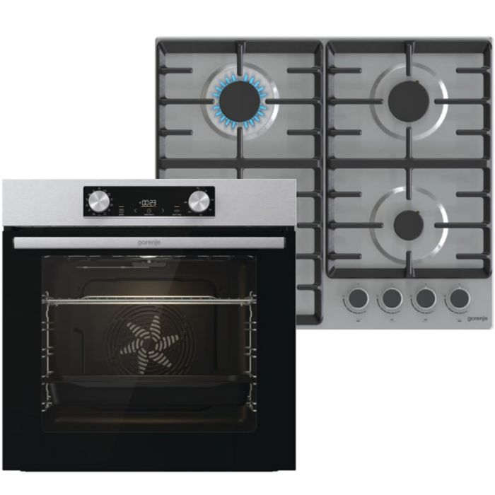 Вбудований комплект Варильна поверхня Gorenje G642ABX + Духова шафа Gorenje BO6737E02XK