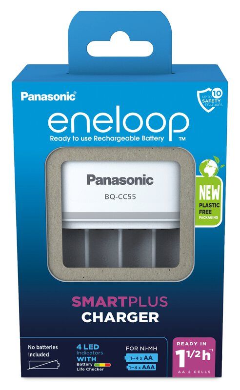 Зарядний пристрій Panasonic Eneloop Smart Quick Charger AA/AAA (BQ-CC55E)